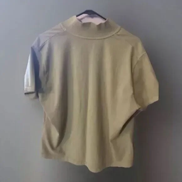 Woolrich Women’s Large Oversized Collared Top Army Green - Picture 2 of 3